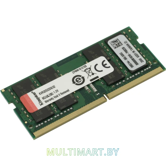 Оперативная память Kingston 32GB DDR4 SODIMM PC4-25600 (KVR32S22D8/32)